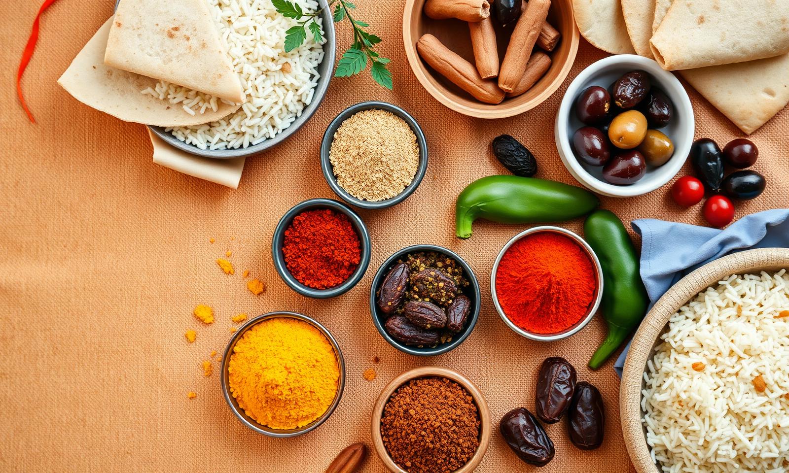 Fresh halal groceries, spices, dates and Middle Eastern foods